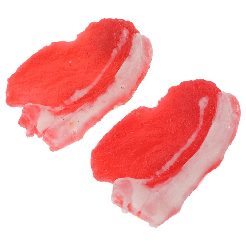 Realistic Artificial Pork Model Food Props 2pcs Set For Display Decoration - Image 2