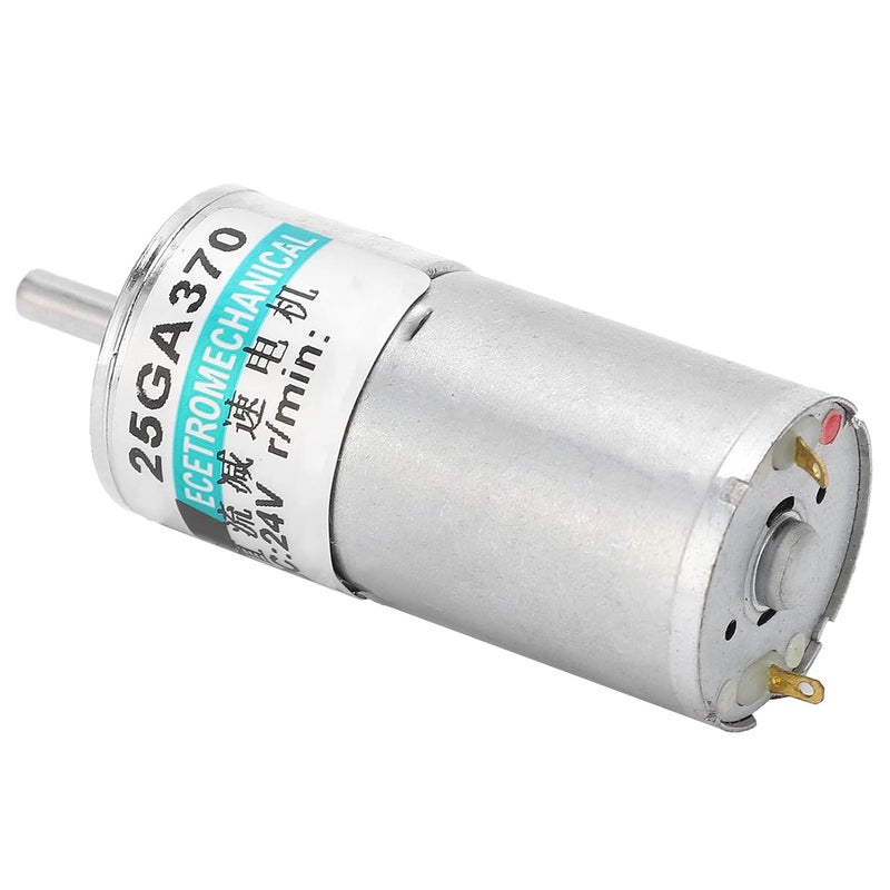 XD25GA370 محرك تروس 24 فولت تيار مستمر 300 دورة في الدقيقة سرعة منخفضة CW CCW مغناطيس دائم قوس حامل تحكم رياضي - Image 2