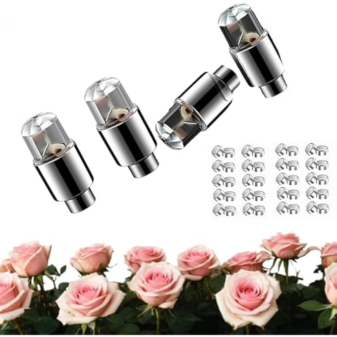 Duomama Led Car Wheel Tire Valve Caps Lights  Neon Spoke Flash Bulb For Bike Motorcycle  Waterproof Motion Sensors Lamp  Auto Accessories With 40 Batteries - Image 2