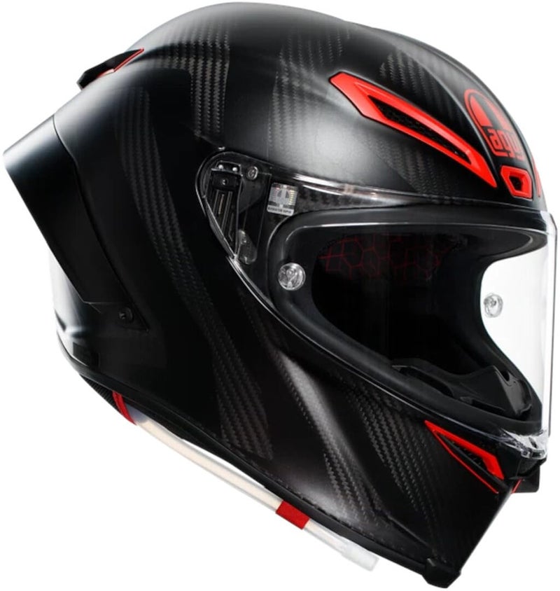خوذة AGV PISTA GP RR E2206 DOT MPLK INTREPIDO ماتي كربون/أسود/أحمر M