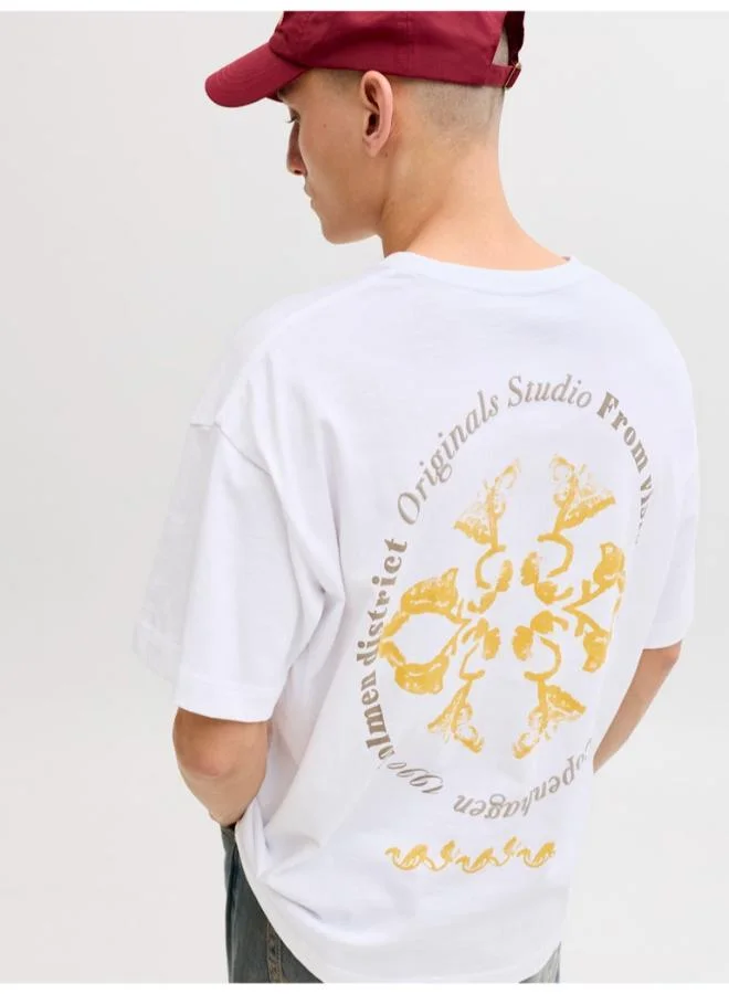 JACK & JONES  Graphic Crew Neck T-Shirt for Men | Best Price UAE
