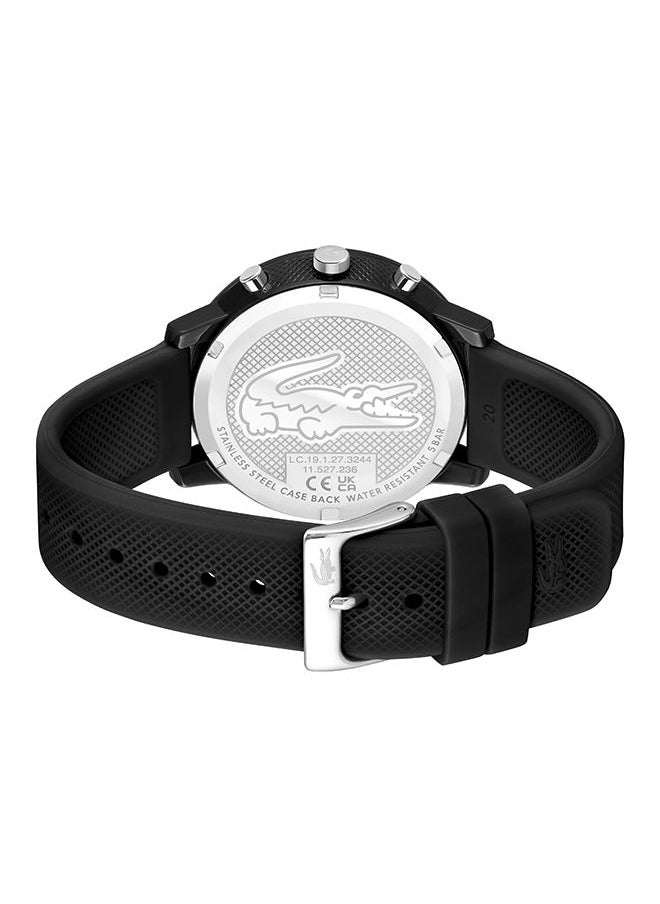 LACOSTE - Men's Chronograph Round Shape Silicone Wrist Watch 2011243 - 43 Mm - Image 1