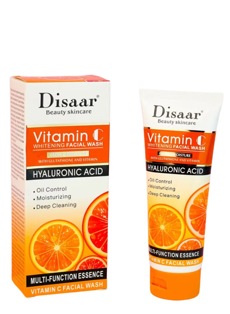 Disaar Disaar Beauty Vitamin C Facial Wash Cream with Hyaluronic Acid 100ml 