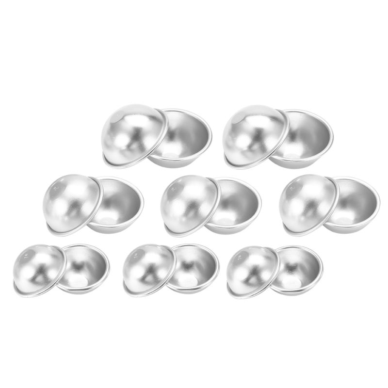 Bath Bomb Molds 1 Set High-Quality Aluminum Alloy Easy to Wash and Demould - Hygienic Durable Fizzy Bath Bomb Molds for Home Spa Handmade Craft Supplies - Image 1