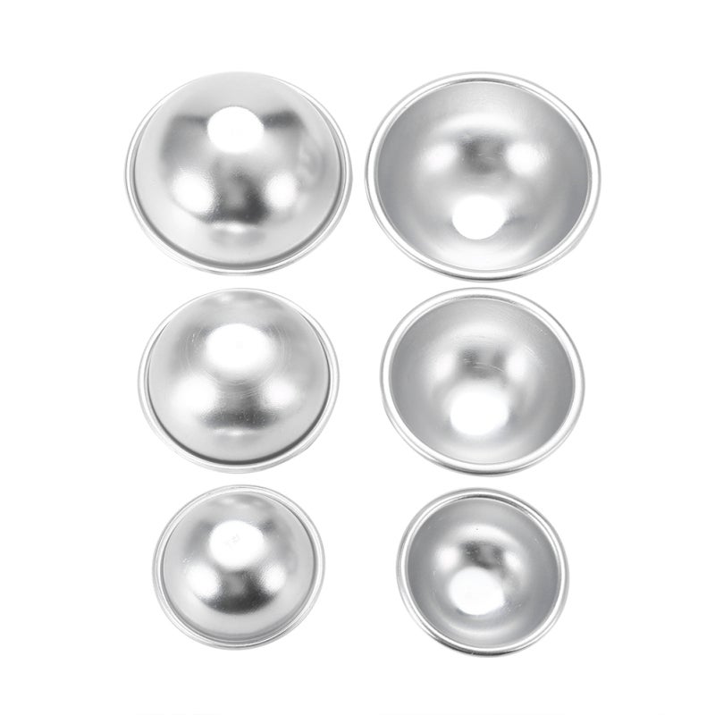 Bath Bomb Molds 1 Set High-Quality Aluminum Alloy Easy to Wash and Demould - Hygienic Durable Fizzy Bath Bomb Molds for Home Spa Handmade Craft Supplies - Image 2