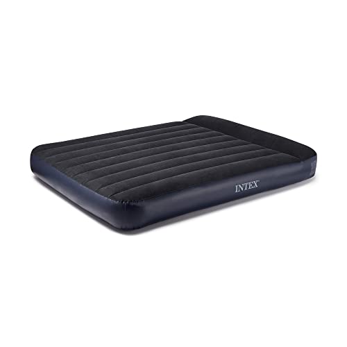 Intex DuraBeam Standard Series Pillow Rest Classic Airbed with Internal Electric Pump Queen - Image 1