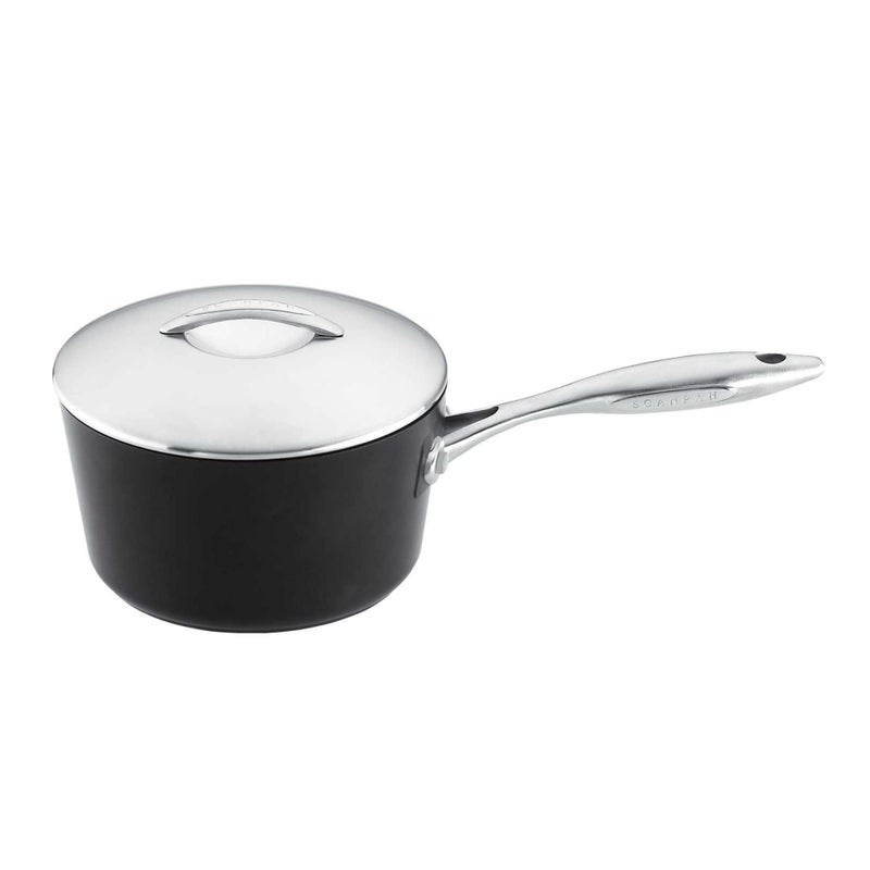SCANPAN Professional 125 qt Saucepan with Lid  EasytoUse Nonstick Cookware  Dishwasher Metal Utensil  Oven Safe  Made in Denmark
