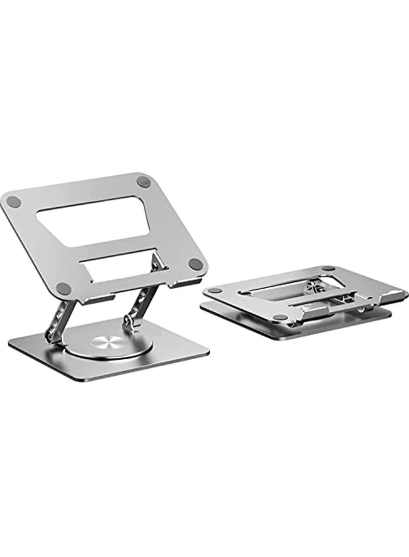 Generic Laptop Stand for Desk, Adjustable Laptop Holder with 360 Degree Rotating Base, Foldable Laptop Stand Compatible with MacBook Pro/Air Notebook up to 15.6 inch  - Image 1