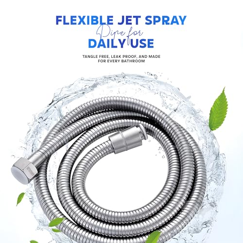 MIORAH MIORAH SS 304 Gun with Pipe Set | Jet Spray Pipe for Toilet & Hand Shower for Bathroom | Durable Faucet with Stainless Steel Construction - Image 5