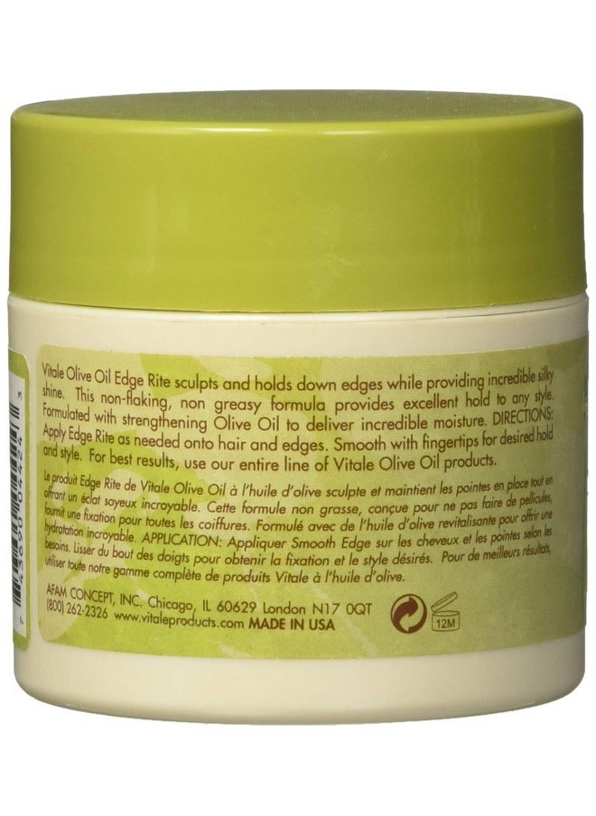 VITALE Olive Oil Edge Rite 3.5 Oz Hair Styling Wax For All Hair Types Good On Color Treatment By Vitale  - Image 4