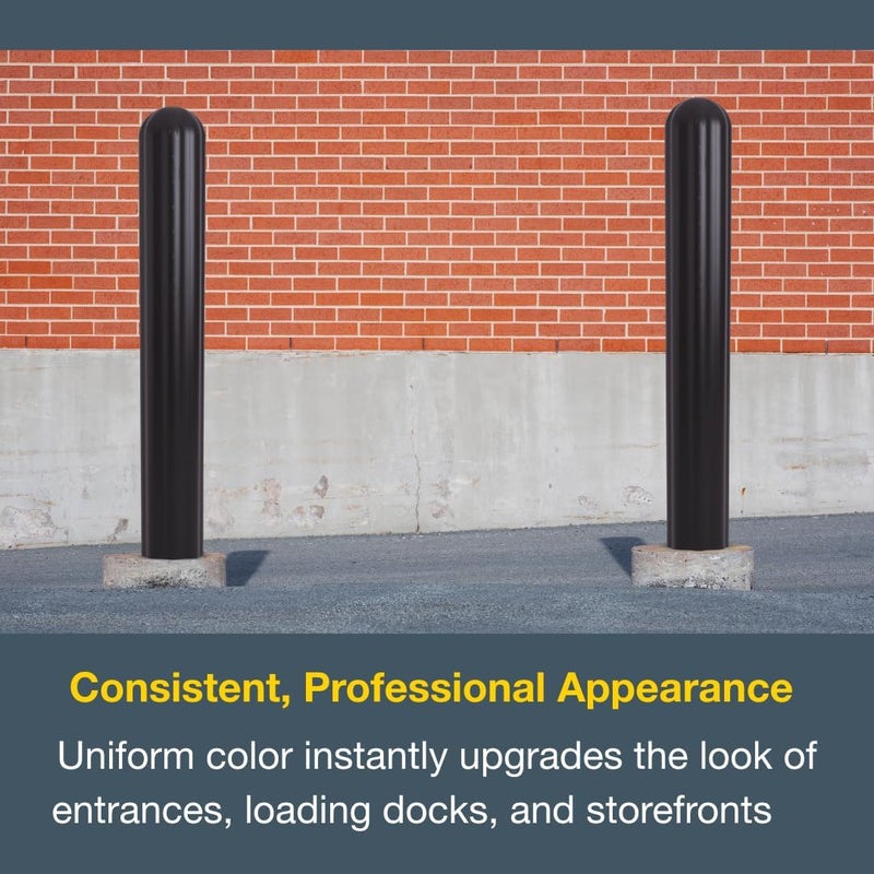 Eagle Bollard Covers for 8 Inch Poles - 56" Tall, Durable Fluted HDPE Plastic - Trimmable Brown Bollard Post Sleeve for Parking Lots, Warehouses, and Loading Docks, 1738BR - Image 4
