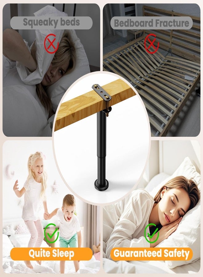 Abiglifty 4Pcs Adjustable Bed Frame Support Legs, 13 Inch Bed Slats Support Legs, Bed Legs Replacement, Metal Heavy Duty Furniture Legs - Image 4