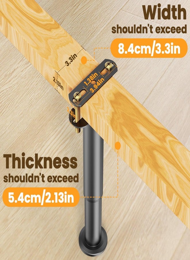 Abiglifty 4Pcs Adjustable Bed Frame Support Legs, 13 Inch Bed Slats Support Legs, Bed Legs Replacement, Metal Heavy Duty Furniture Legs - Image 5