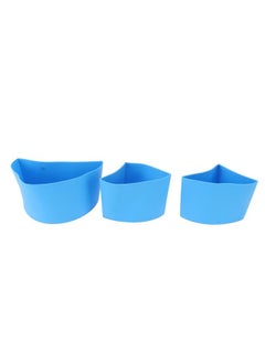 Thoraya 3 in 1 Slow Cooker Liner 6QT Silicone Cook Pot Divider Easy to Clean Slow Cooker Accessories Cooking Liner for Home Restaurant Blue  - Image 3