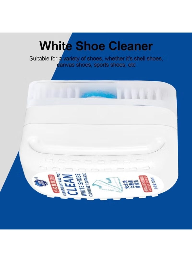 Sneaker Cleaner White Shoes - 100ml White Shoe Cleaning Cream | No Wash Running Shoe Cleaner, Shoe Whitener for Sneakers, Shoe Whitener Sneaker Cleaner for Sneakers (1PC) - Image 4