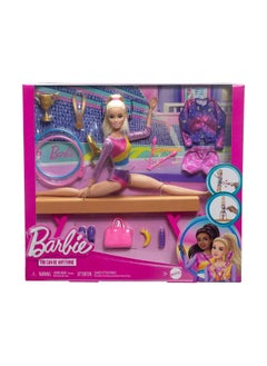 Barbie Barbie Gymnastics Playset with Blonde Doll & 10+ Accessories  - Image 4