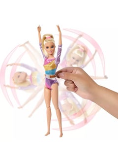Barbie Barbie Gymnastics Playset with Blonde Doll & 10+ Accessories  - Image 2