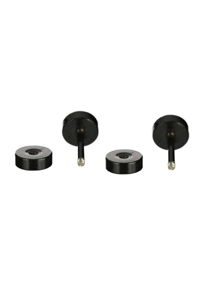 Priyaasi Elegant Men Metal Earrings with pattern and secured with Post and Back closure and styled in ideal for Western moments — a must-have for your statement wardrobe.  - Image 4