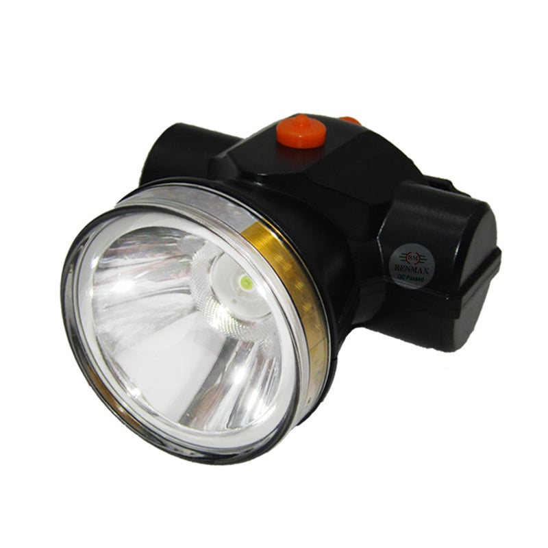 RENMAX 2 in 1 Bright Waterproof Rechargeable ABS Plastic Head Torch Weatherproof LED Flash Spotlight for Cycling Camping Caving Hiking Hunting Trekking - 1Pc (High Power 50W-7229A) - Image 2