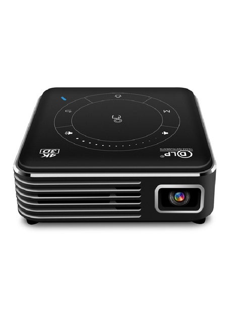 Mini DLP Portable Intelligent Micro Projector with Android 9.0 System, WiFi Bluetooth Wireless Projector Built In Battery,Portable 3D 4K HD Co-screen Projector Includes Tripod& Remote Control