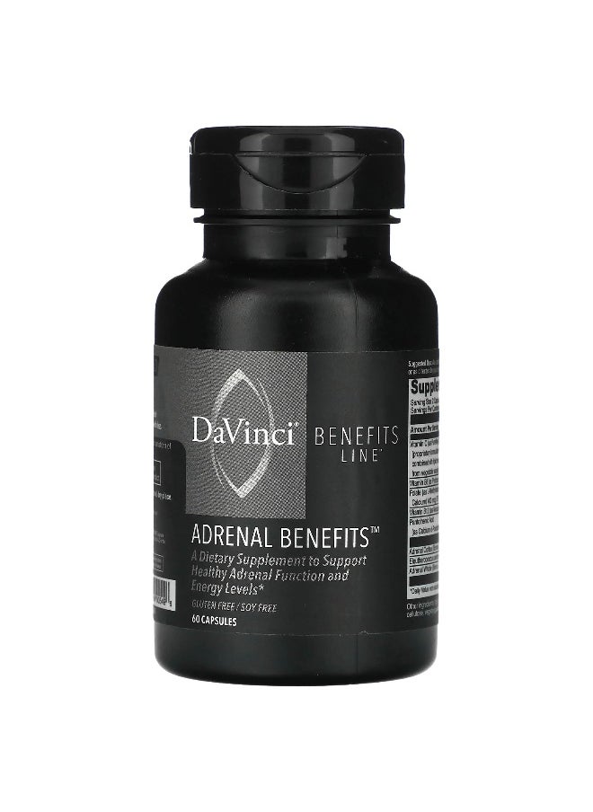 DaVinci Laboratories DaVinci Laboratories, Benefits Line, Adrenal Benefits, 60 Capsules  - Image 1