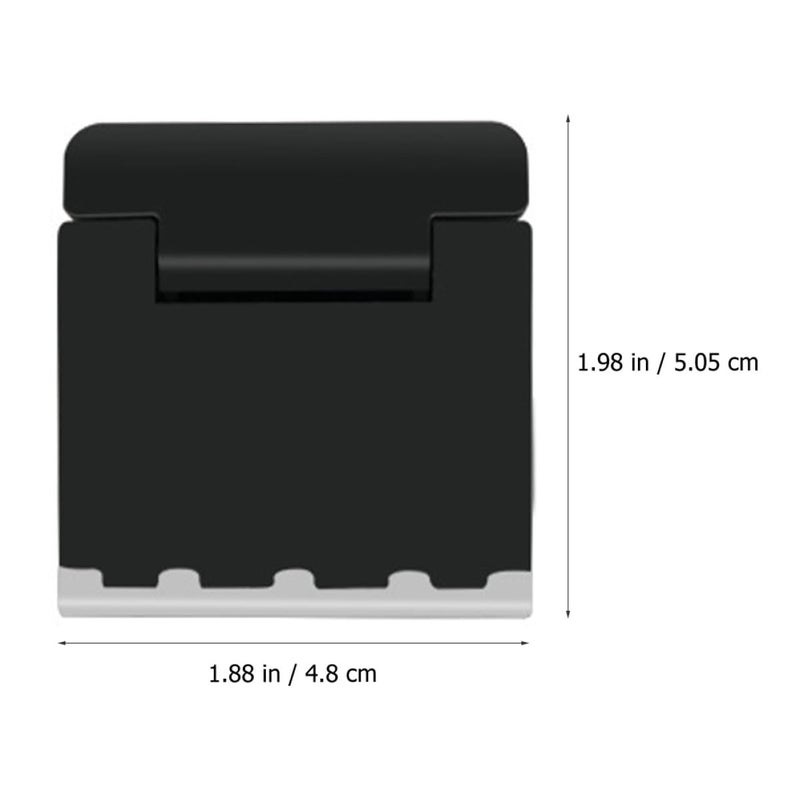 Foldable Adjustable Laptop Stand Portable Notebook Cooler Riser Black Mini Holder - Image 3