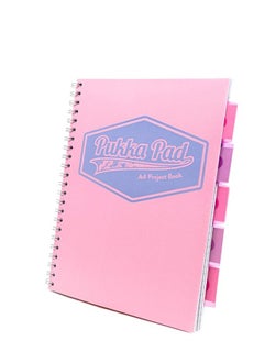 Pukka Pad Pukka Pink A4 Project Book Wirebound Pastel Colour  - Image 2