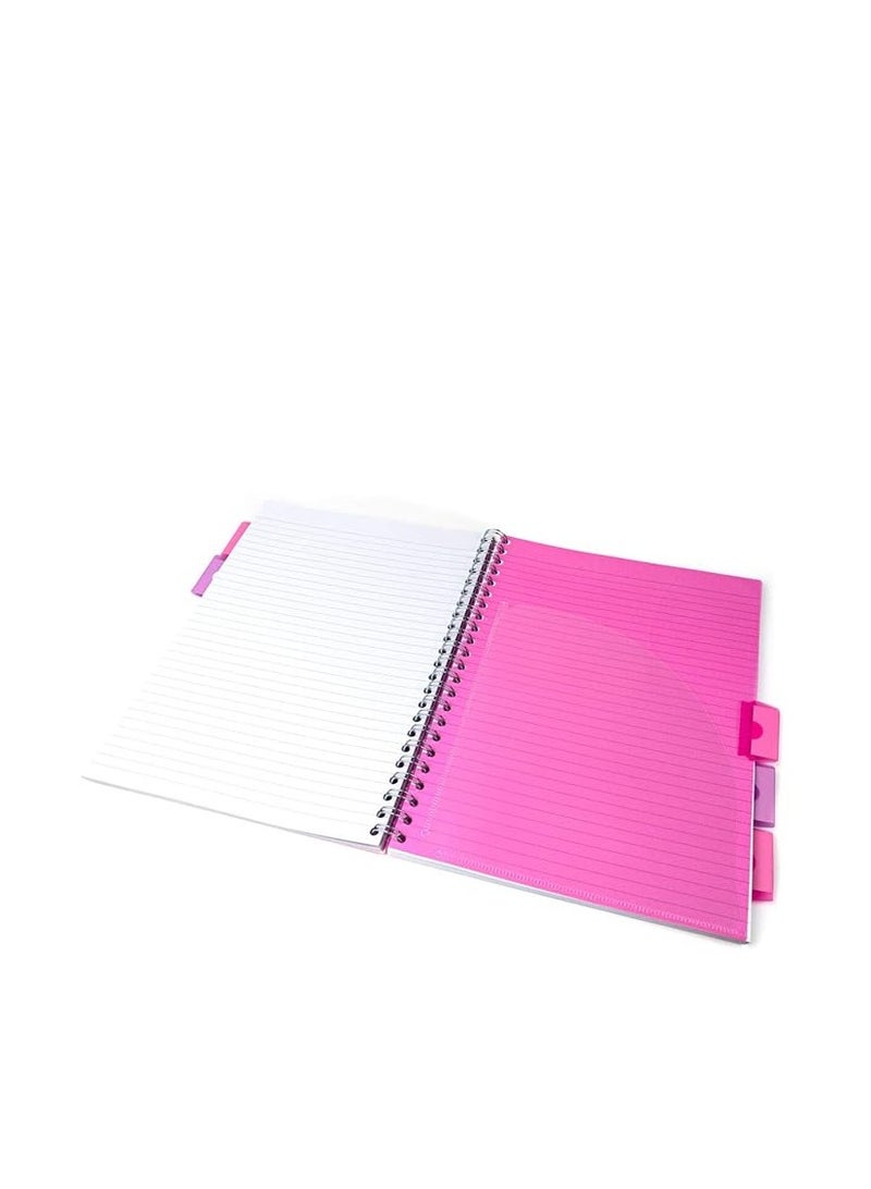 Pukka Pad Pukka Pink A4 Project Book Wirebound Pastel Colour - Image 3