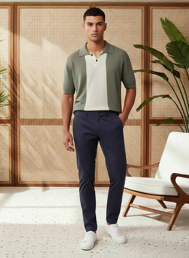 Splash FAV Men's Slim Fit Cotton Blend Chinos