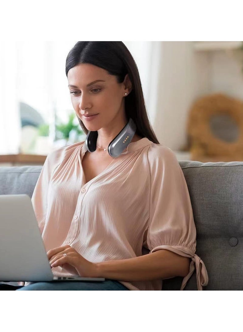 general Neck Heater with 4 Temperature Settings - USB Rechargeable Electric Neck Warmer Overheat Protection Portable for Home Office Travel - Image 2