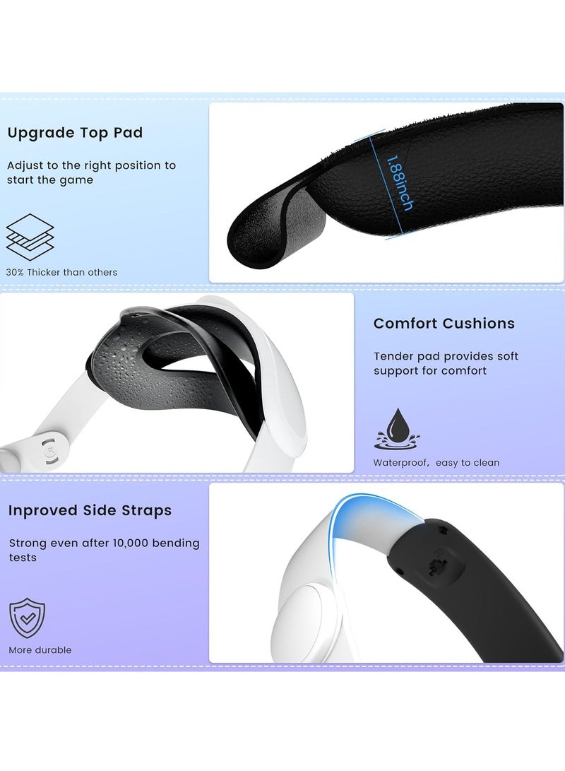 Head Strap for Meta Oculus Quest 3S/3,Adjustable Headband,Enhanced Comfort Gaming Immersion VR Accessories Fit for Carrying Case - Image 5