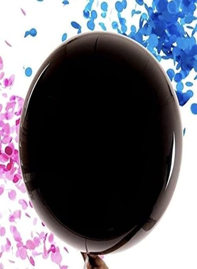 Secret Baby's Gender Reveal Balloon with Confetti (36''/XL, Pink/Blue)