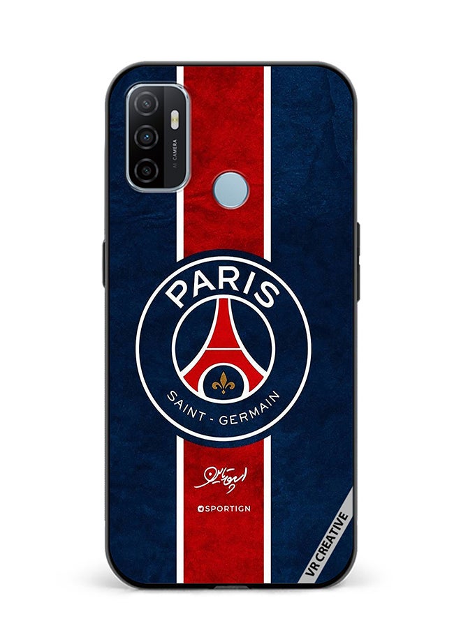 VR CREATIVE Protective Case Cover For Oppo A53 Paris Saint Germain Design  Multicolour - Image 1