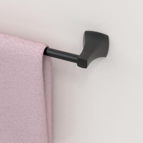 WZRUA 24 Inch Matte Black Towel Bar Towel Rack for Bathroom Kitchen Hand Towel Holder Dish Cloths Hanger SUS304 Stainless Steel Rustproof Wall Mount - Image 4