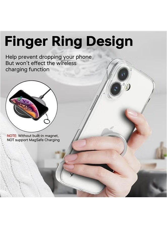 X-level Frameless Phone Case Cover for iPhone 16 Plus, Ultra Thin Clear Hard PC Case Full Camera Coverage Shock Absorption Back Cover for iPhone 16 Plus, 6.7 inch - Clear - Image 4