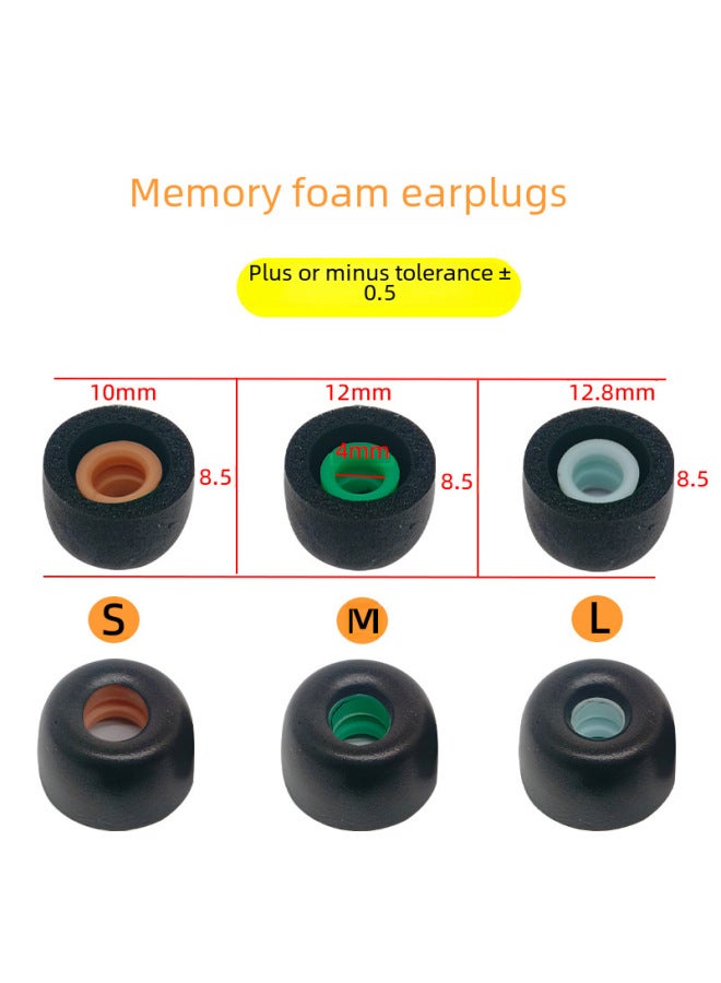 For Sony Wf-1000xm4 Wireless Bluetooth Earphone Cover Anti-slip Earplugs Memory Cotton Ear Caps Wf-1000xm3 Digital Computer-Color:Black S/1-Model:Sony Xm4 Earbuds  - Image 3