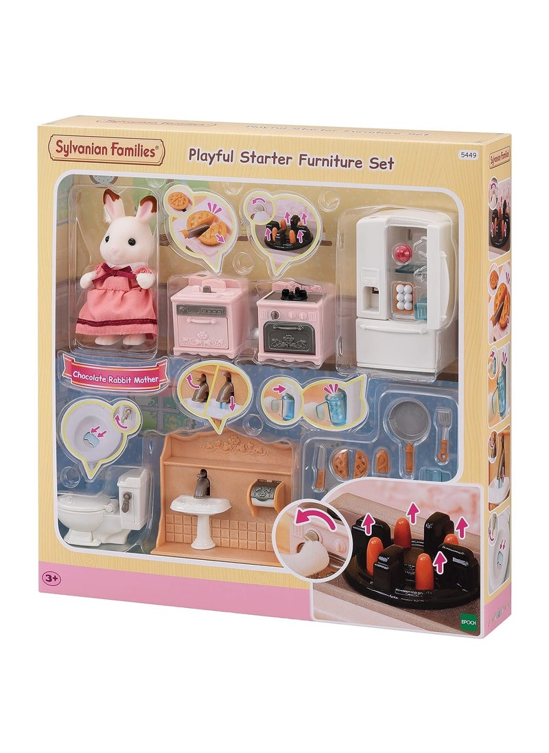 Sylvanian Families Sylvanian Families  Playful Starter Furniture Set And Doll House Accessories  - Image 1