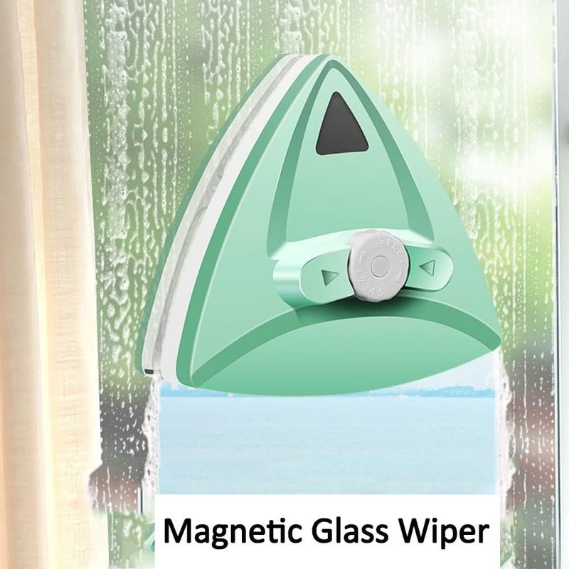 Excefore Double Sided Magnetic Window Cleaner Wash Window Wiper Magnetic Brush Adjustable Effcient Cleaning Tools Glasses Cleaner Cleaning Brush for High Windows 5-25mm Thickness - Image 2