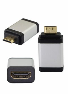 Y&D Mini HDMI to Adapter, Male Female 4kx2k Gold Plated Adapter for Raspberry Pi, Camera, Camcorder, DSLR, Tablet, Video Card (Silver, 2Pack)  - Image 4