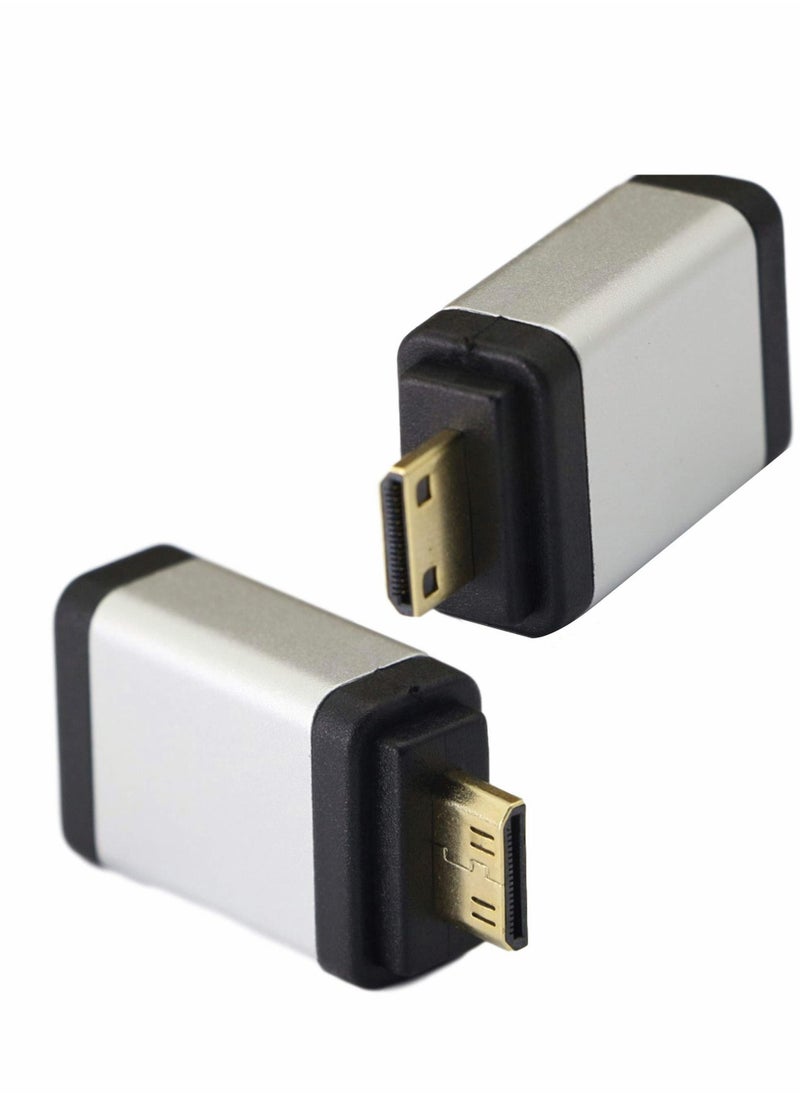 واي آند دي Mini HDMI to Adapter, Male Female 4kx2k Gold Plated Adapter for Raspberry Pi, Camera, Camcorder, DSLR, Tablet, Video Card (Silver, 2Pack)  - Image 5
