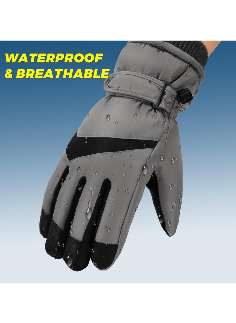 Winter Gloves for Men Women - Wool Fleece Liner Touchscreen Gloves, Thermal Warm Winter Gloves for Cold Weather - Image 3