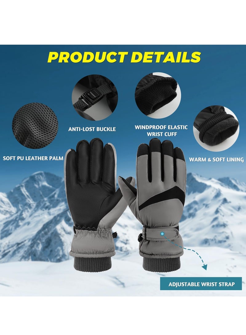 Winter Gloves for Men Women - Wool Fleece Liner Touchscreen Gloves, Thermal Warm Winter Gloves for Cold Weather - Image 2