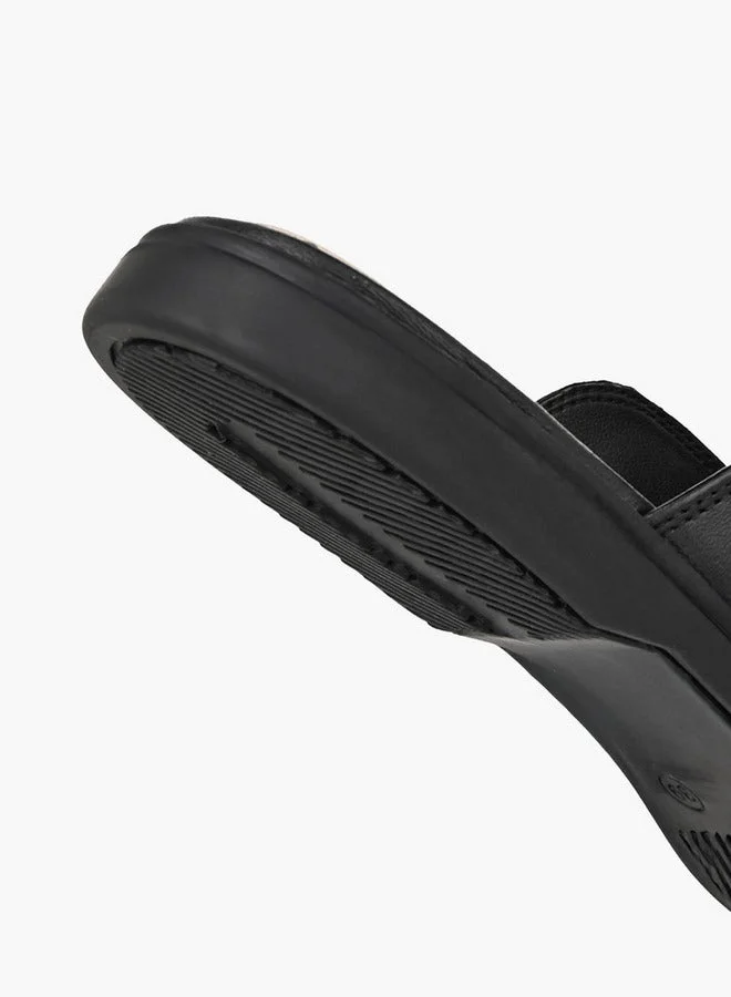 DUCHINI BLACK Celeste Women Metallic Accent Mules for Women | Best Price UAE