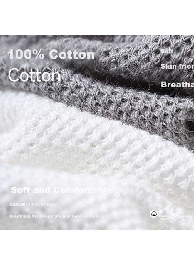 Montagut Dreamjiao Men's Summer Thin 100% Cotton Artemisia 7a Antibacterial Deodorant Short Socks Casual Sports Mesh Breathable Boat Socks - Image 3