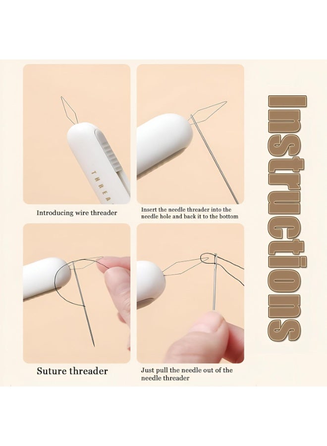 أداة مريحة لأخذ إبر الخياطة وإزالة الغرز - احصل على أداة 2025 الجديدة 2 في 1 لتمرير الإبر وإزالة الغرز، المصممة للقوة والكفاءة، مما يضمن نتائج دقيقة في كل مرة تقوم فيها بالخياطة. - مثالية لمشاريع الخياطة (متعددة الألوان) - Image 2