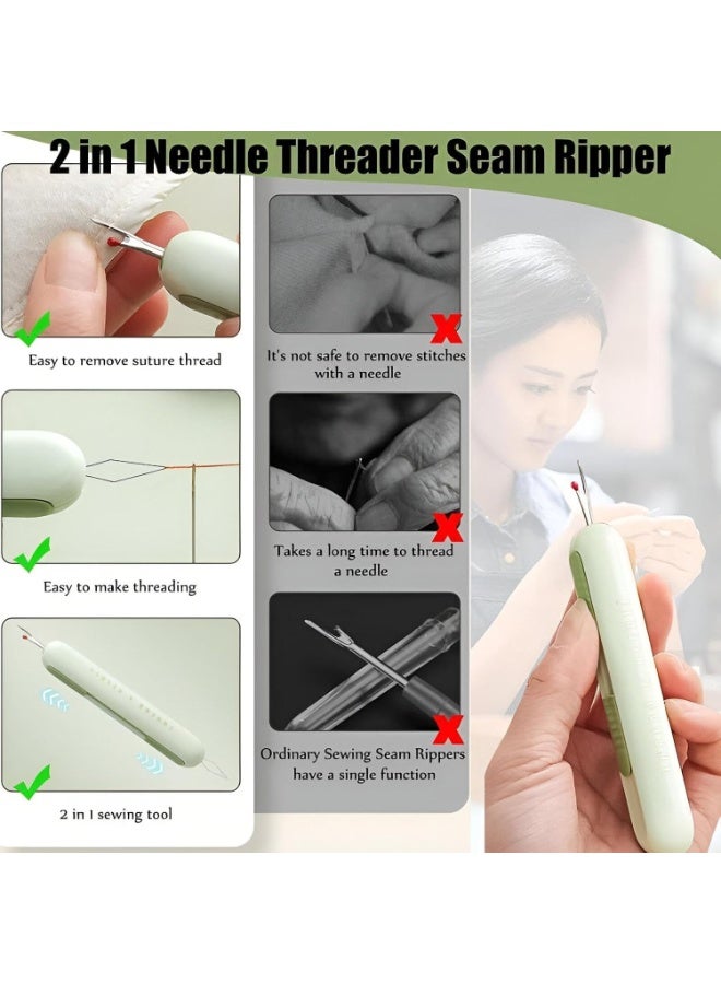 أداة مريحة لأخذ إبر الخياطة وإزالة الغرز - احصل على أداة 2025 الجديدة 2 في 1 لتمرير الإبر وإزالة الغرز، المصممة للقوة والكفاءة، مما يضمن نتائج دقيقة في كل مرة تقوم فيها بالخياطة. - مثالية لمشاريع الخياطة (متعددة الألوان) - Image 4