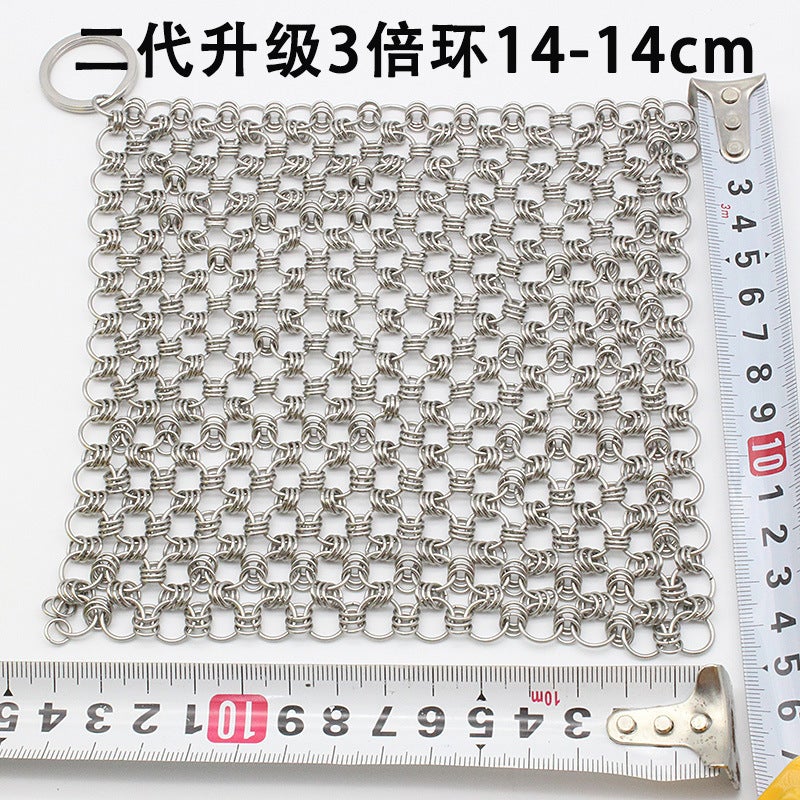 Stainless Steel Scouring Pad Non-Shedding Thick Ring 3 Ring Thick Ring 3 Ring
