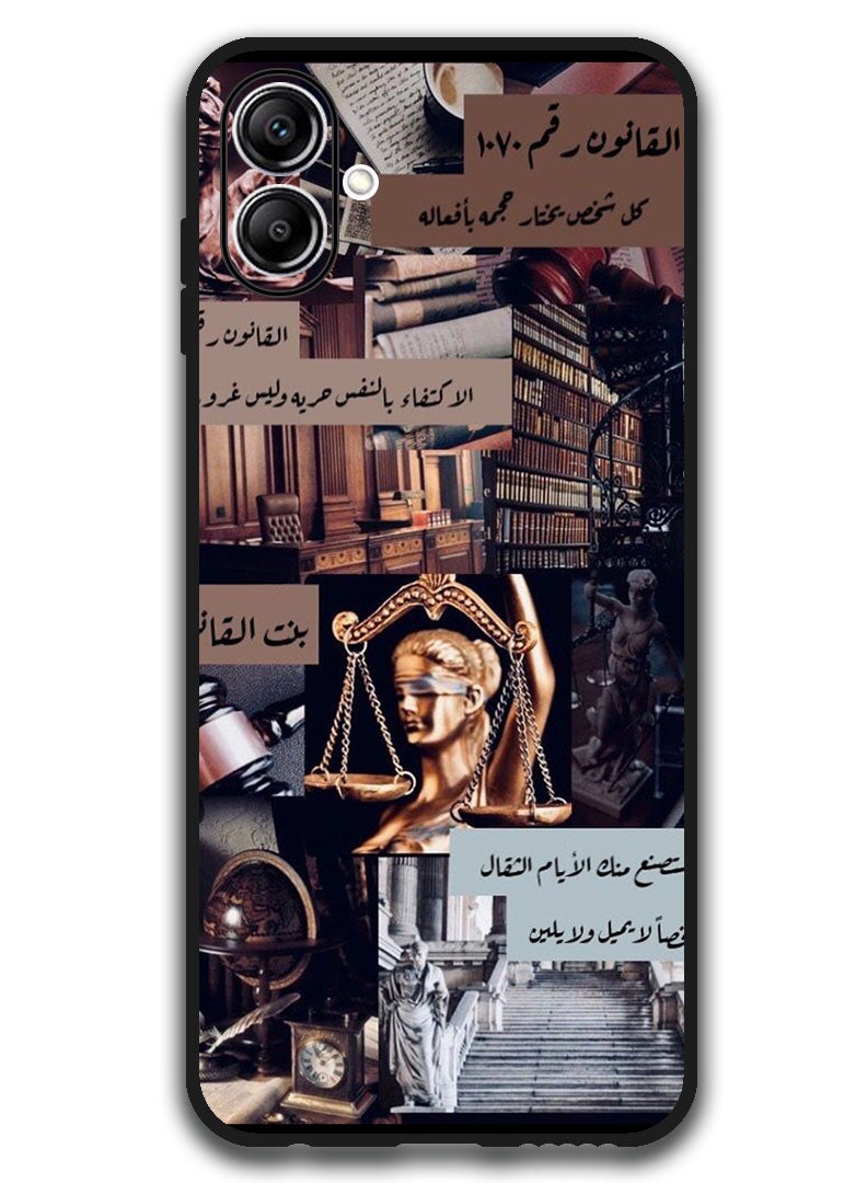 Theodor Protective Case Anti Scratch Shock Proof Bumper Cover For Samsung Galaxy A06 Arabic Design (76) - Image 1