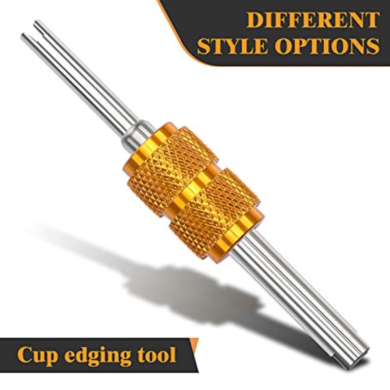 56Pcs R134a R12 AC Valve Core Quick Remover Installer Tool Kit, Universal Automotive Air Conditioning Valve Stem Cores Brass Replacement Assortment for Car Refrigeration Tire - Image 2