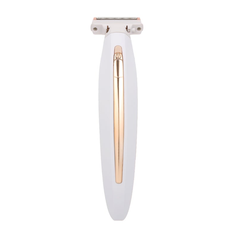 Rechargeable Electric Shaver: 3 Trimming Combs Built-in LED Light - Painless Double-sided Movable Head Body Hair Remover for Women Sensitive Areas Travel & Daily Use - Image 3